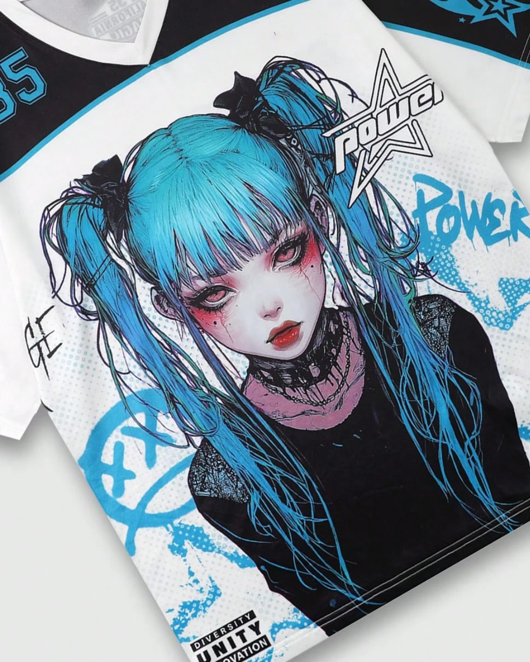 T-shirt oversize Cyber ​​Girl