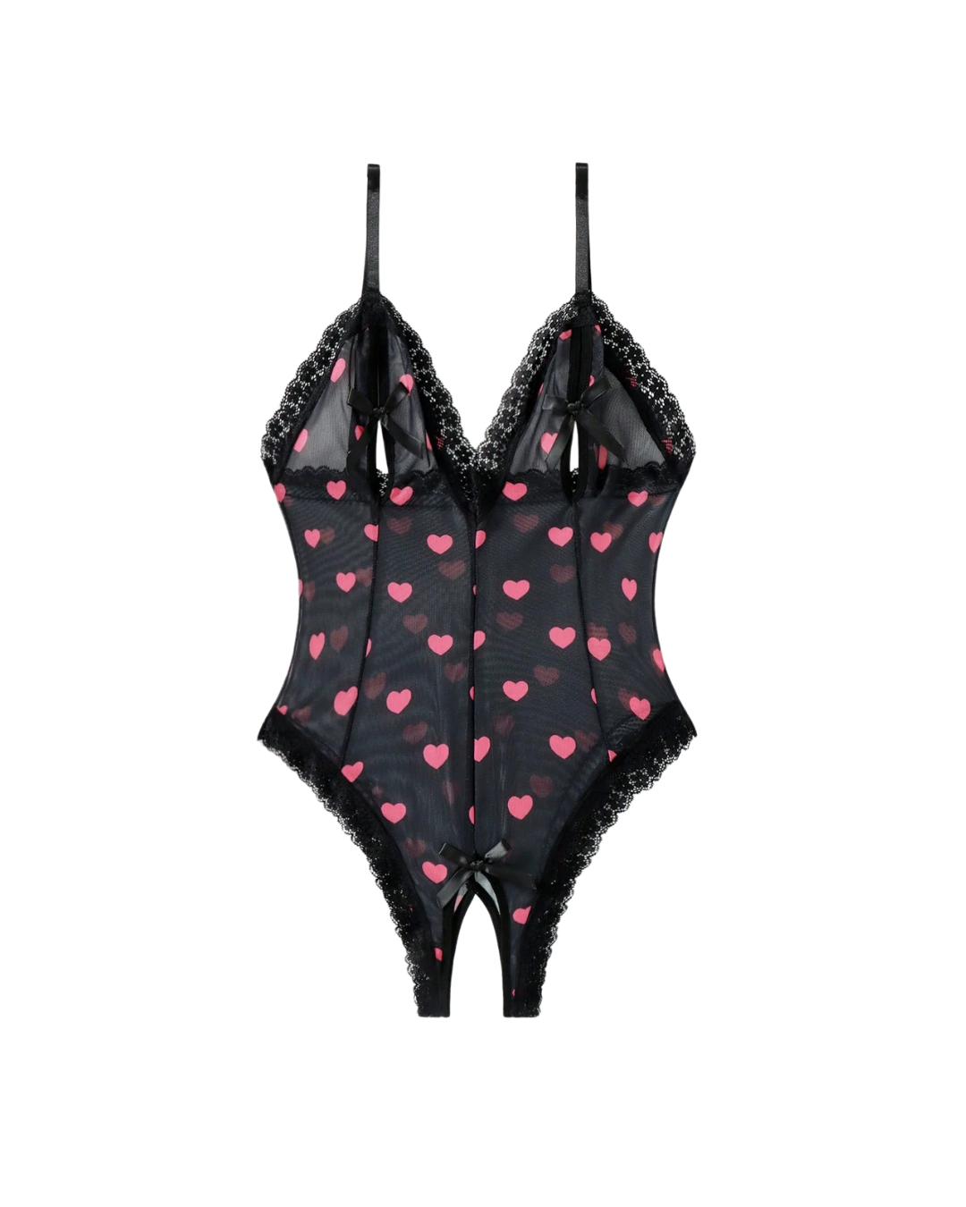 Body en maille cœur