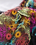 Lingerie florale arc-en-ciel