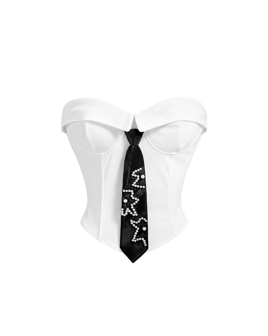 Collared Corset Tie