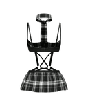 Ensemble de costumes d'écolière à carreaux