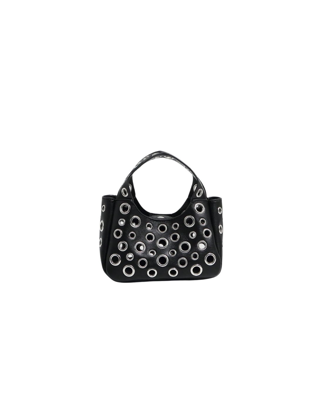 Edgy Eyelet Mini Handbag