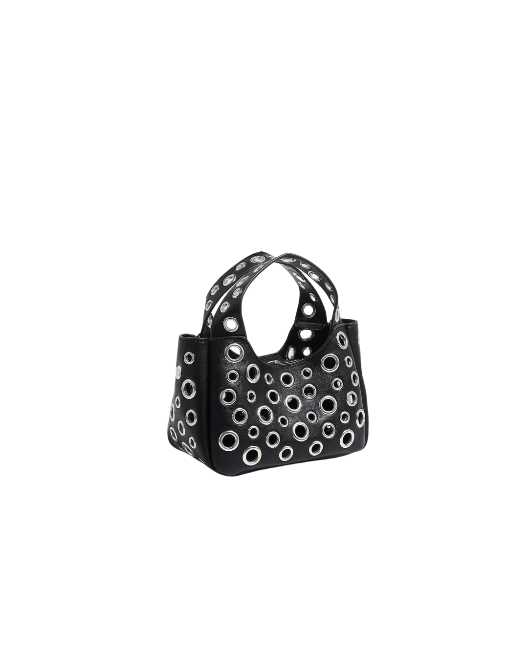 Edgy Eyelet Mini Handbag
