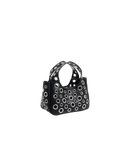 Edgy Eyelet Mini Handbag