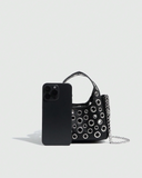 Edgy Eyelet Mini Handbag