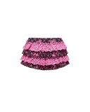 Short à volants et à carreaux