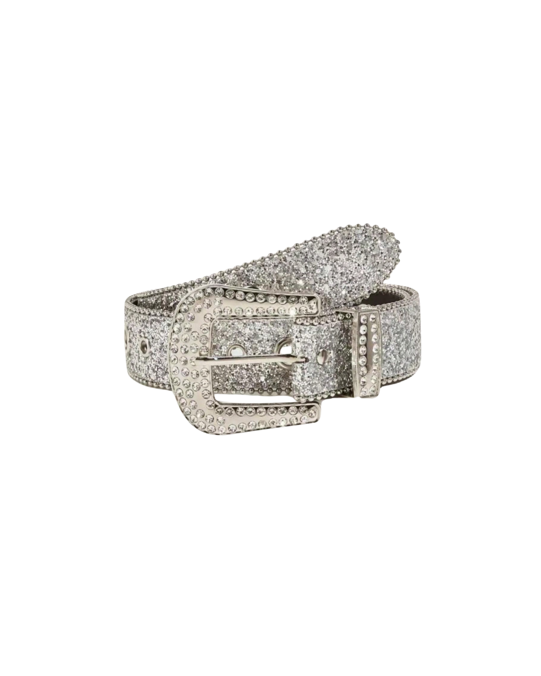 Rhinestone Buckle Belt