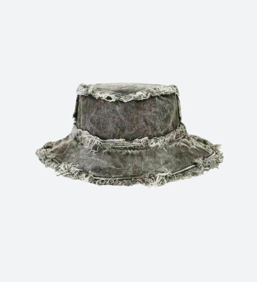Distressed Denim Bucket Hat