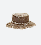 Distressed Denim Bucket Hat