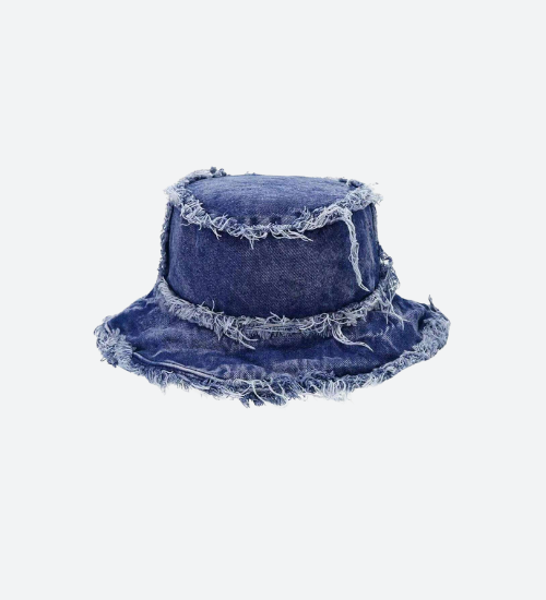 Distressed Denim Bucket Hat