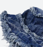 Distressed Denim Bucket Hat
