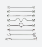 Set of 8 Industrial Piercings