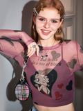 Betty Boop Mesh Crop Top