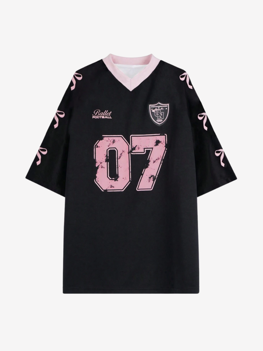 T-shirt avec nœud décoratif