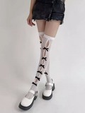 Bow Lace Thigh-High Stockings