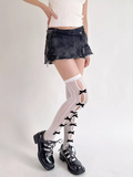 Bow Lace Thigh-High Stockings