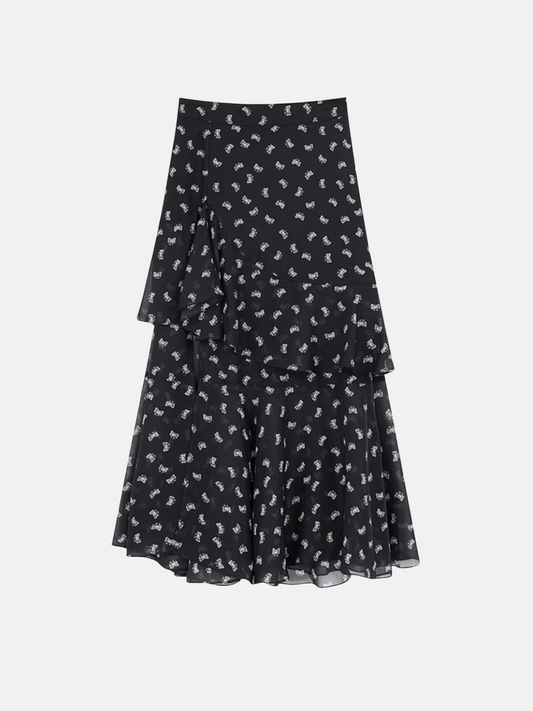 Bow Split Skirt
