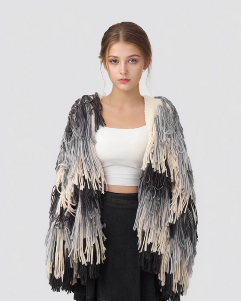 Cardigan Thickened Wool