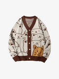 Cartoon Cat Cardigan