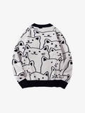 Cartoon Cat Cardigan