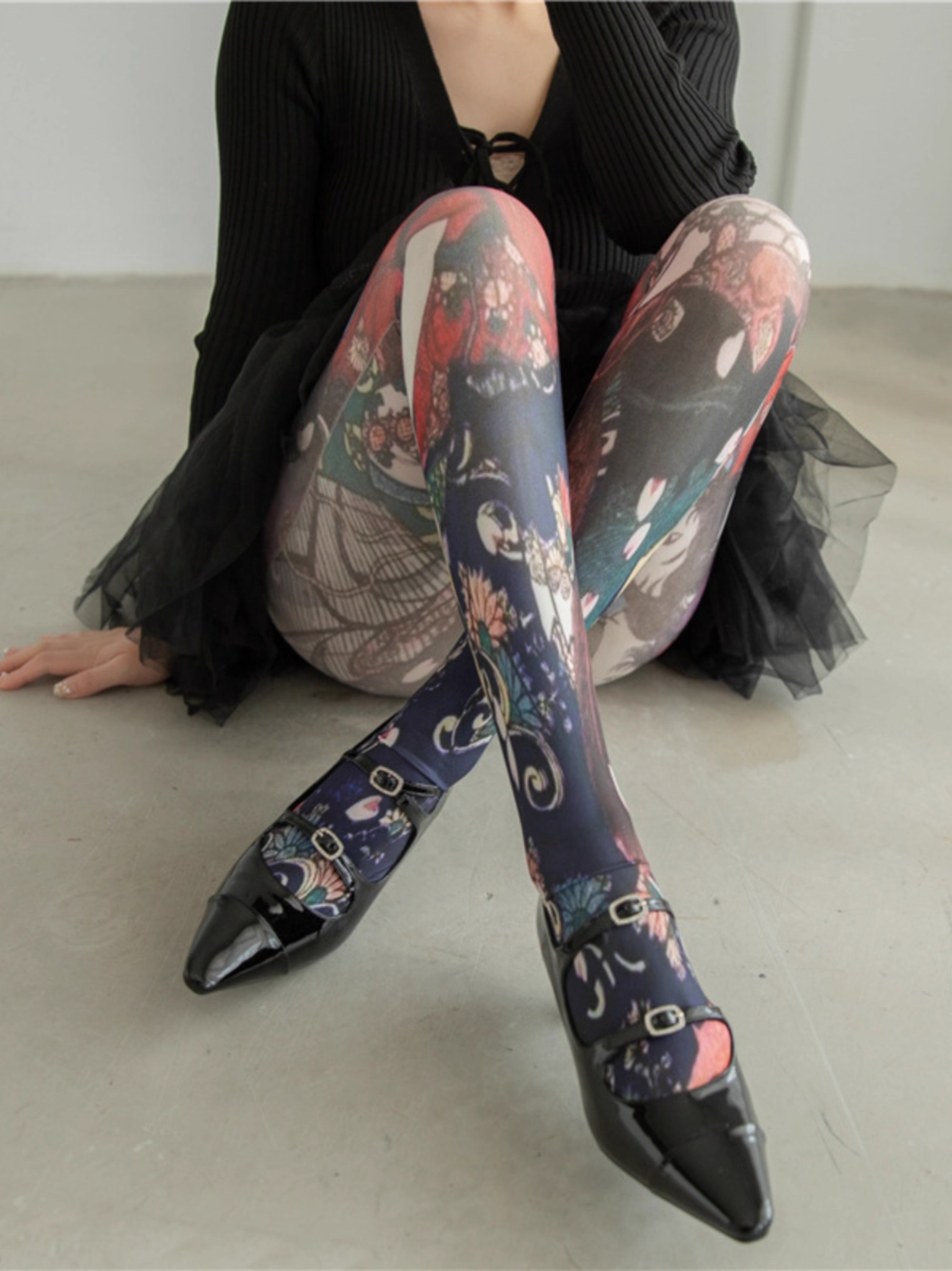 Cartoon Printed Pantyhose