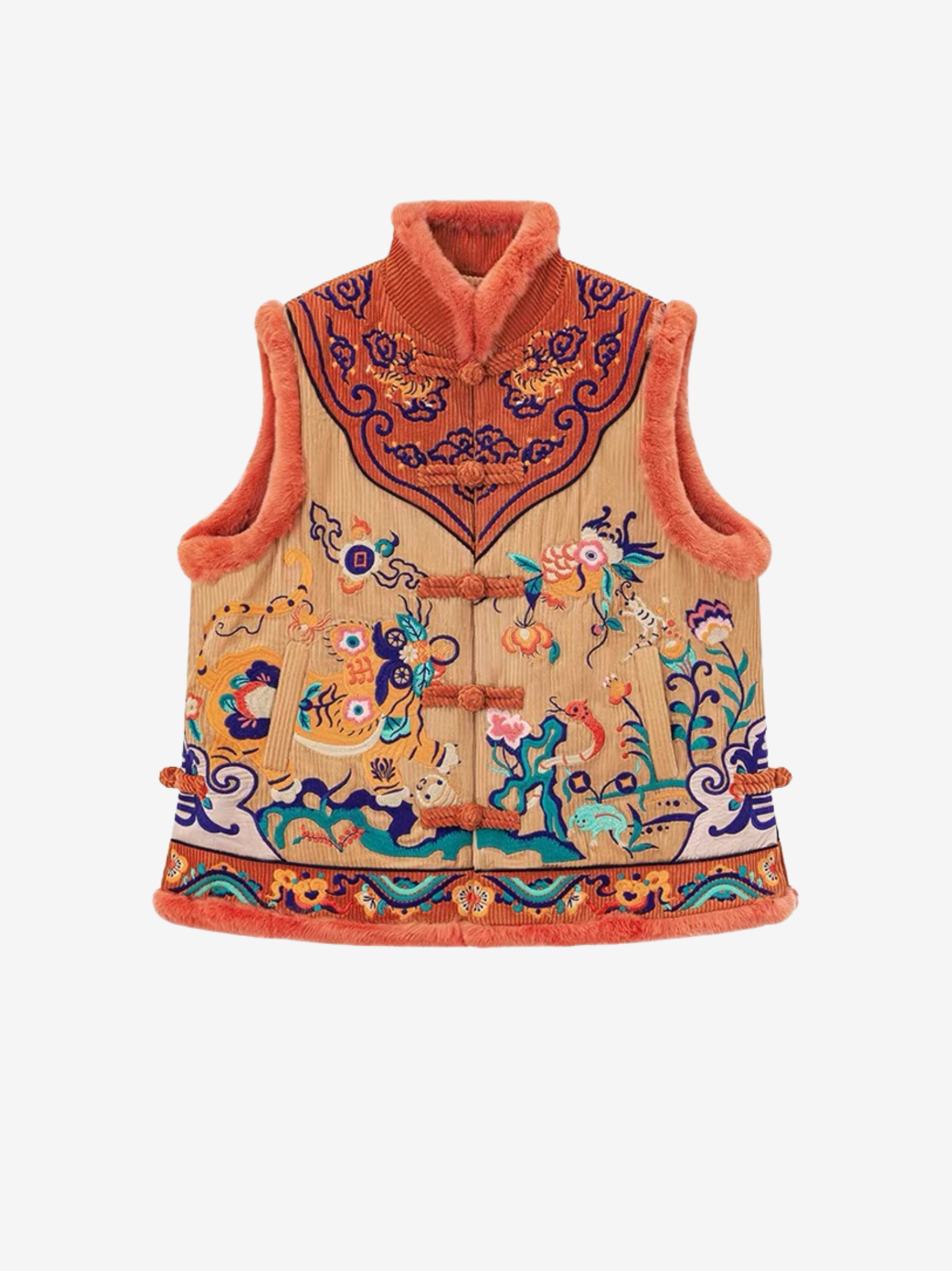 Embroidered Dragon Vest