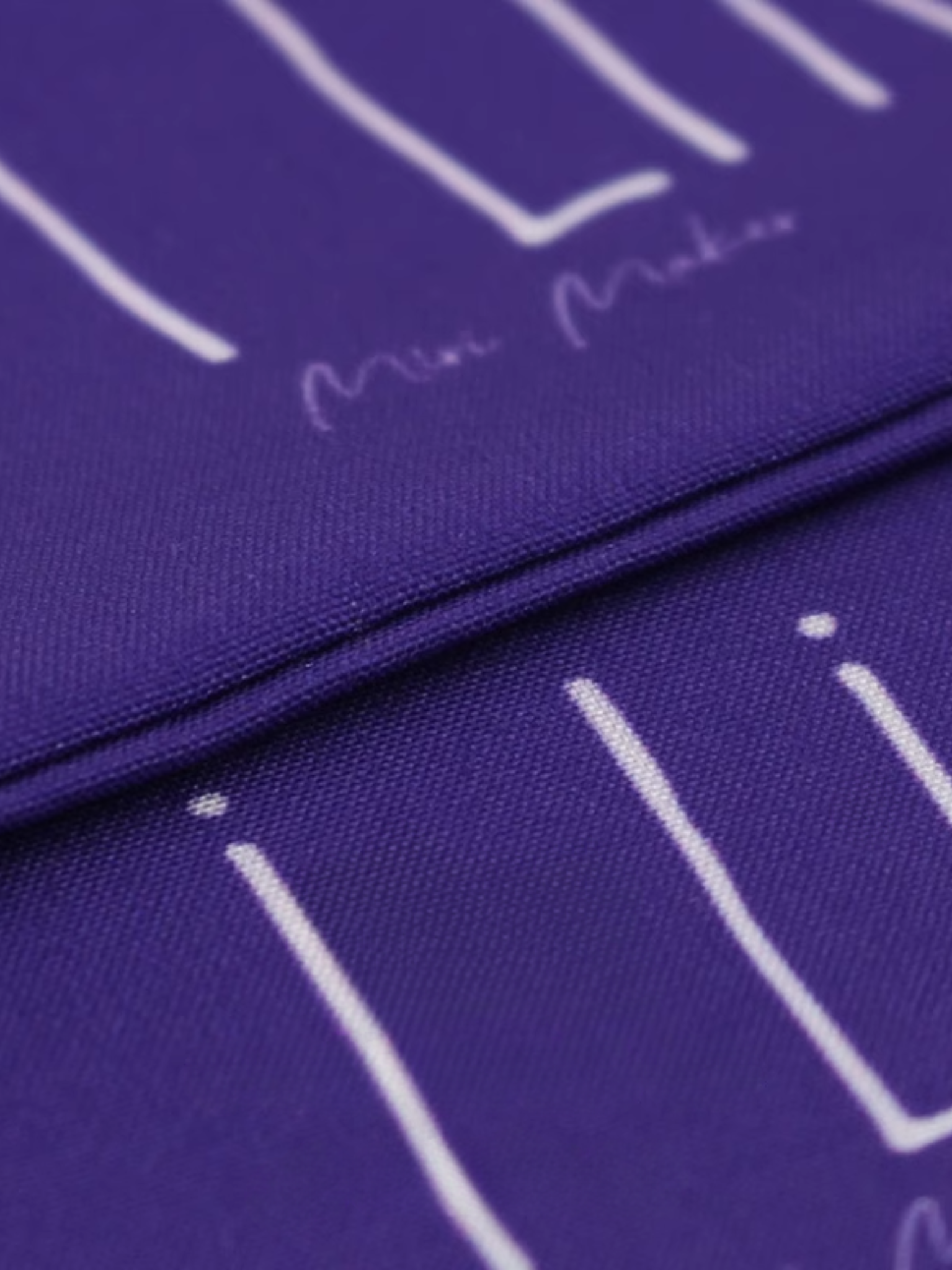 Bandeau violet « J’aime les aubergines »