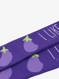 Bandeau violet « J’aime les aubergines »