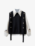 Knit Vest and Shirt Set