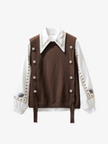Knit Vest and Shirt Set