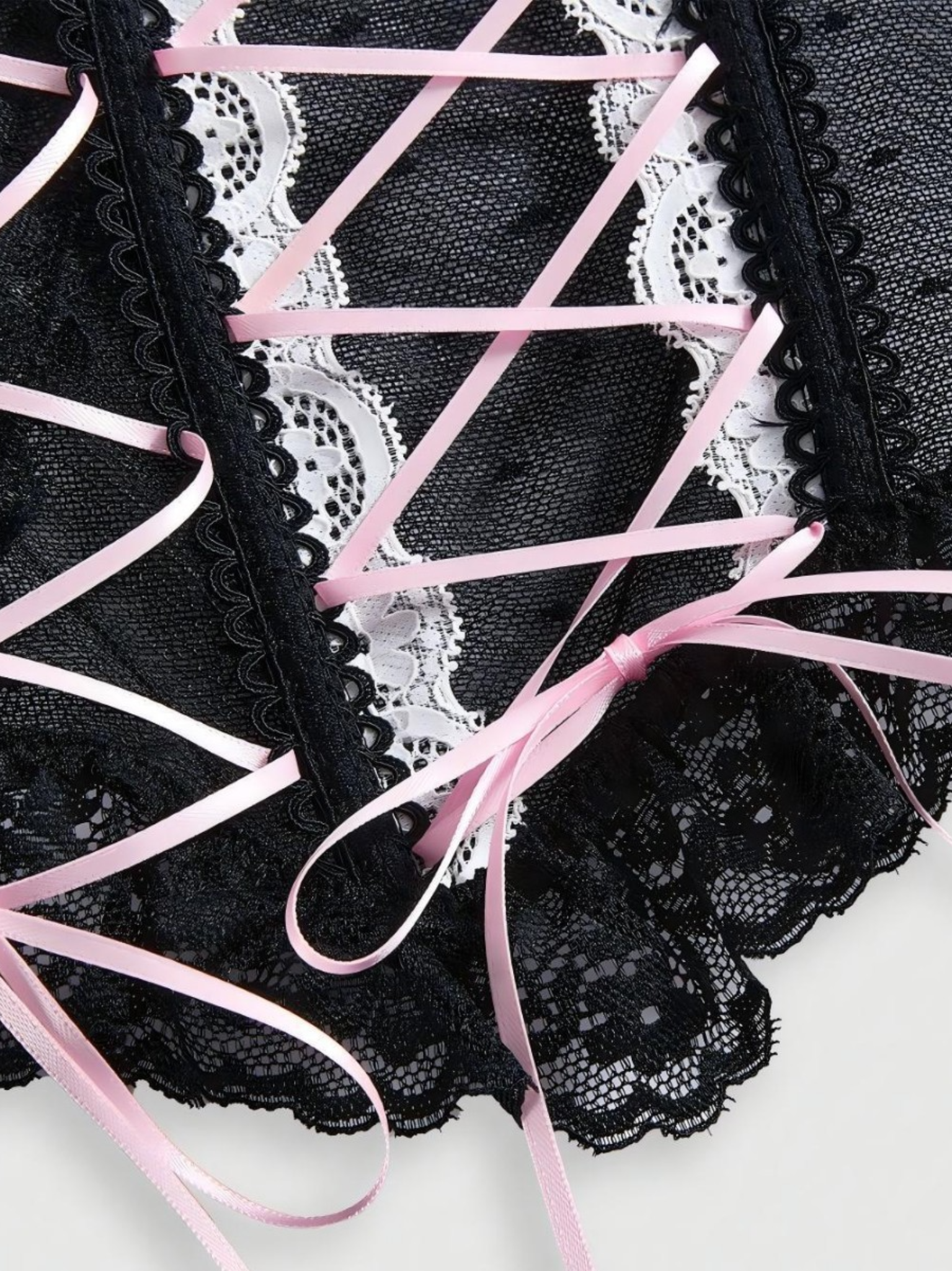 Haut corset à lacets