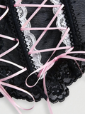 Haut corset à lacets