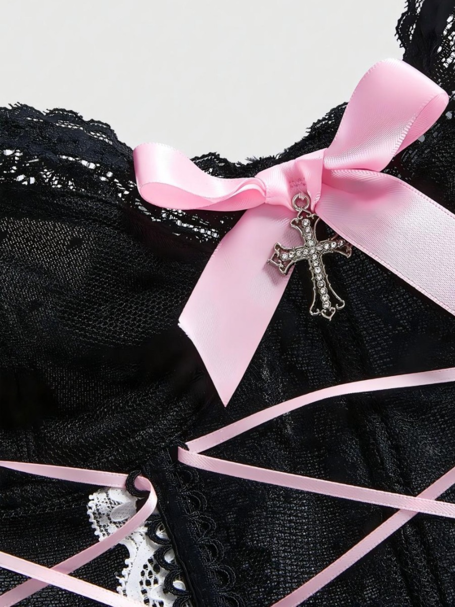 Haut corset à lacets