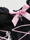 Haut corset à lacets