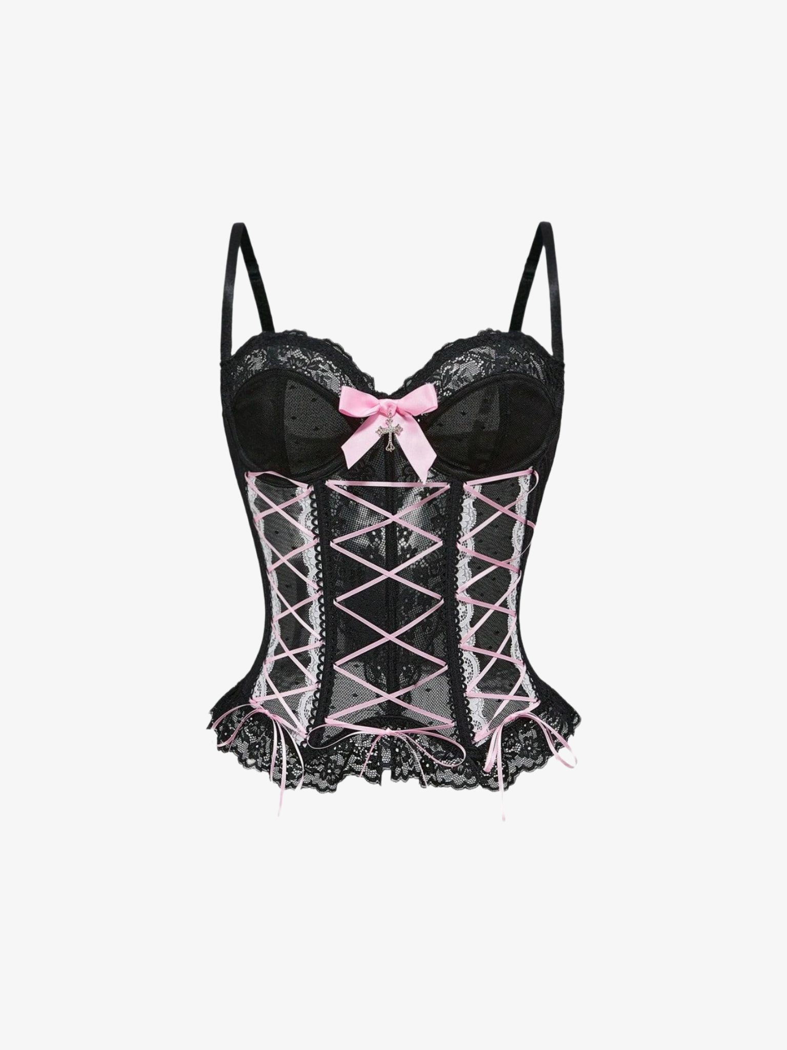Haut corset à lacets