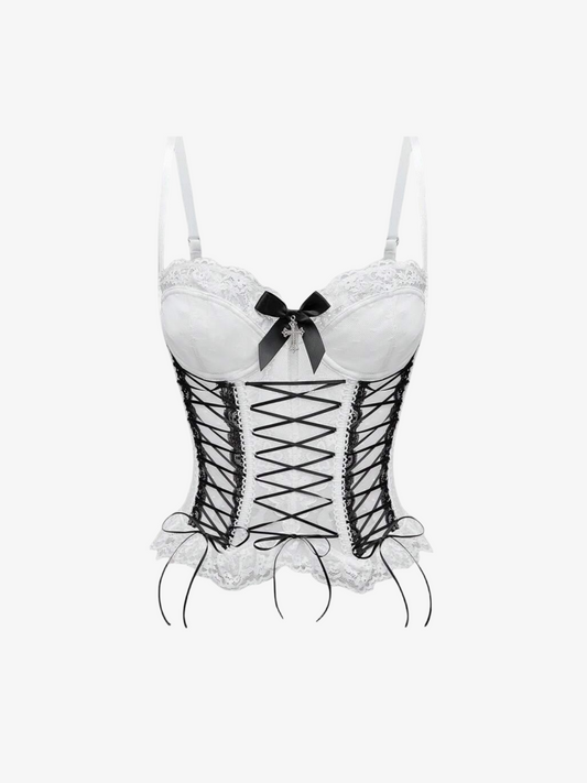 Lace-Up Corset Top