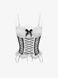 Haut corset à lacets