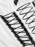 Haut corset à lacets
