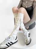 Lace-up knee socks