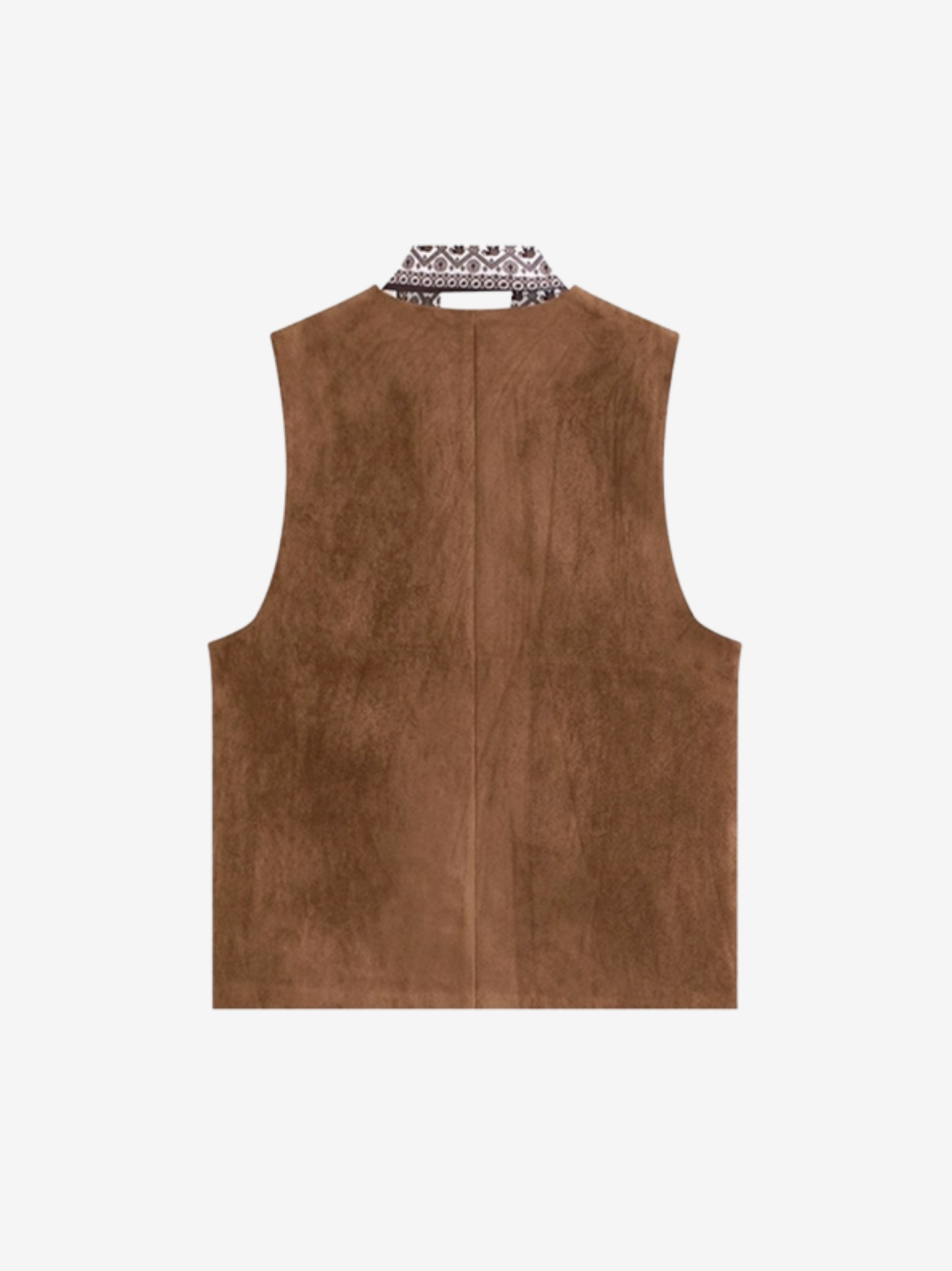 Maillard Vest With Silk Scarf
