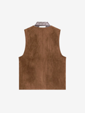 Maillard Vest With Silk Scarf