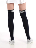 Striped Over-the-Knee Socks