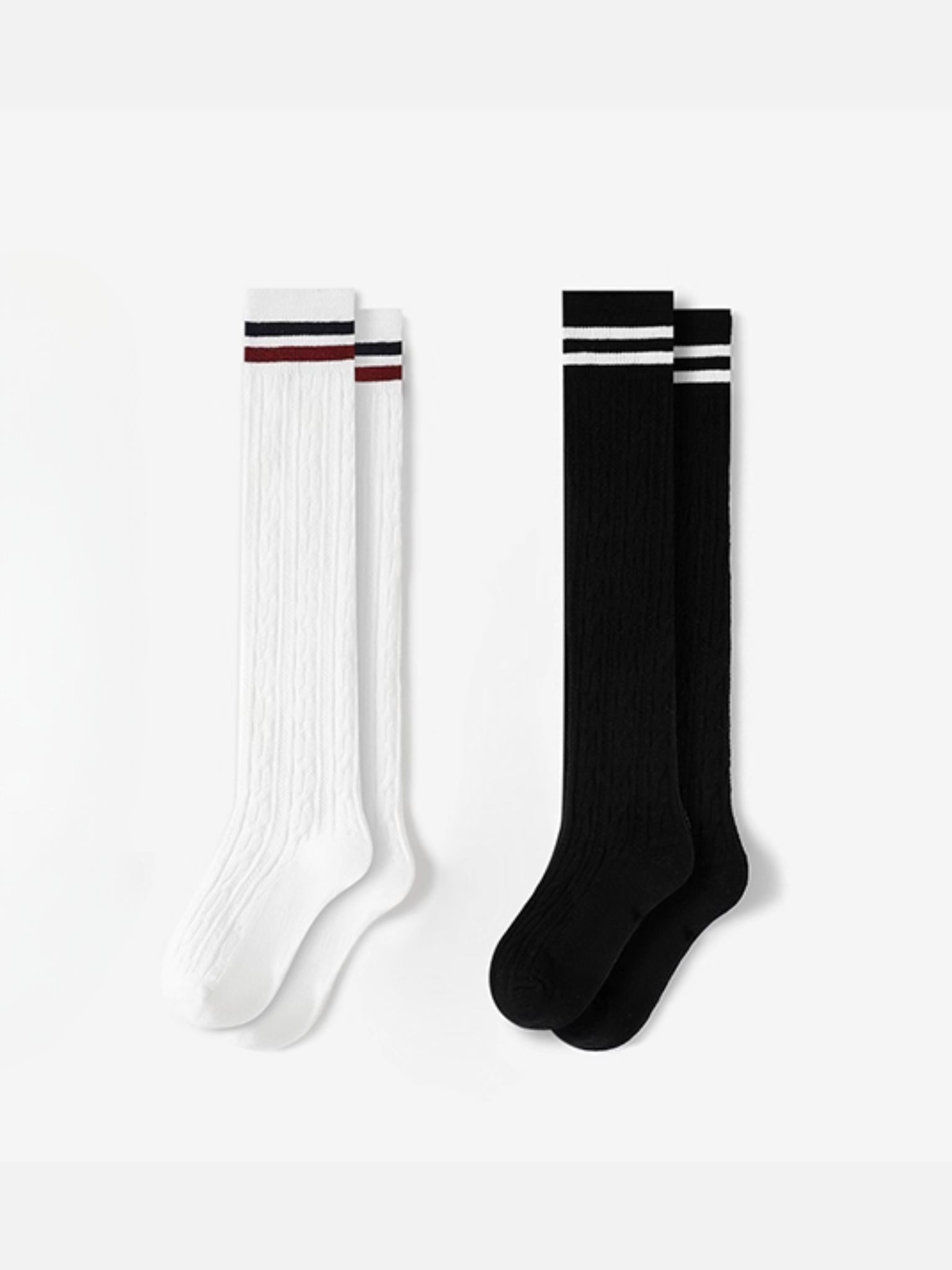 Striped Over-the-Knee Socks