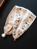 Pearl Elegant Silk Scarf