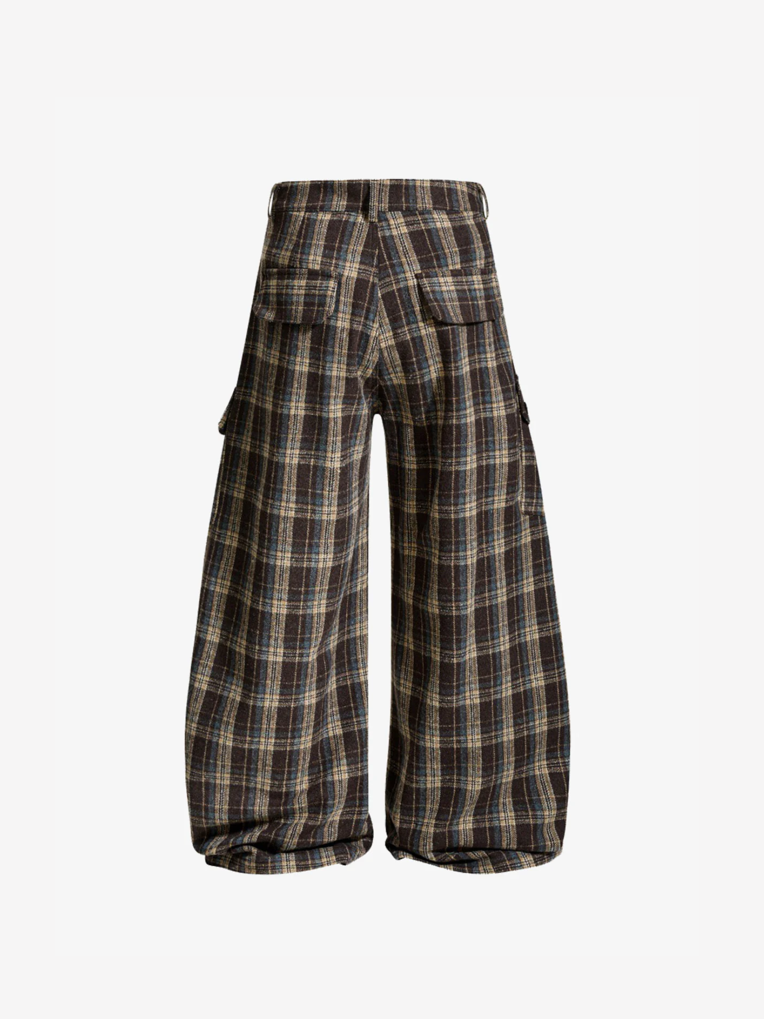 Pantalon cargo à carreaux