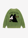 Plush Knit Cat Sweater