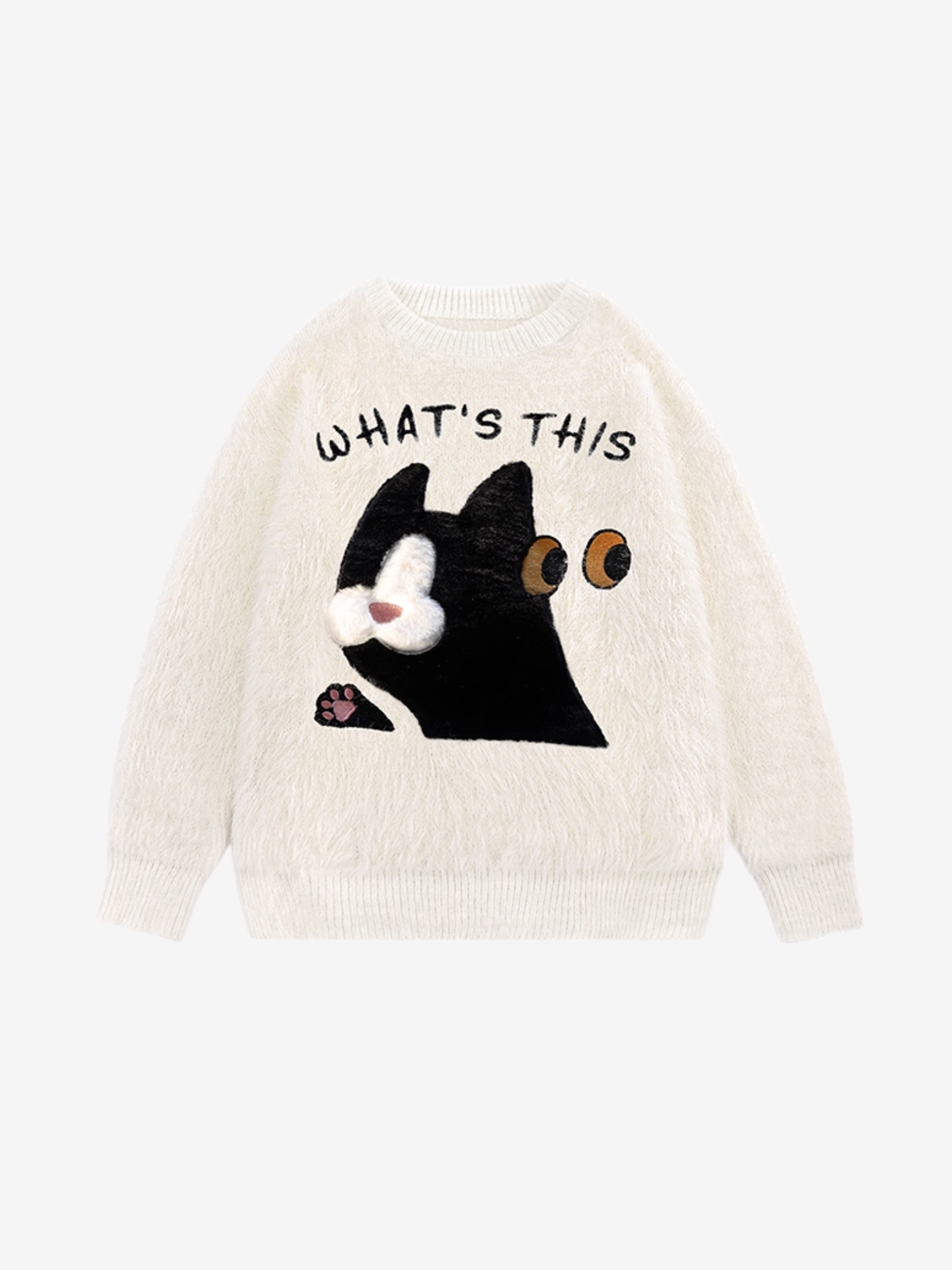 Plush Knit Cat Sweater