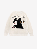 Plush Knit Cat Sweater