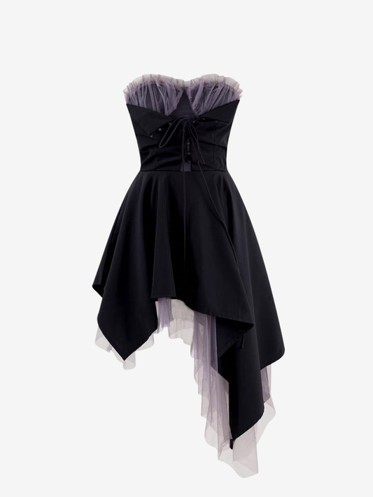 Purple Iris Bandeau Dress