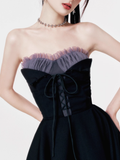 Purple Iris Bandeau Dress